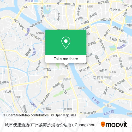 城市便捷酒店(广州荔湾沙涌地铁站店) map