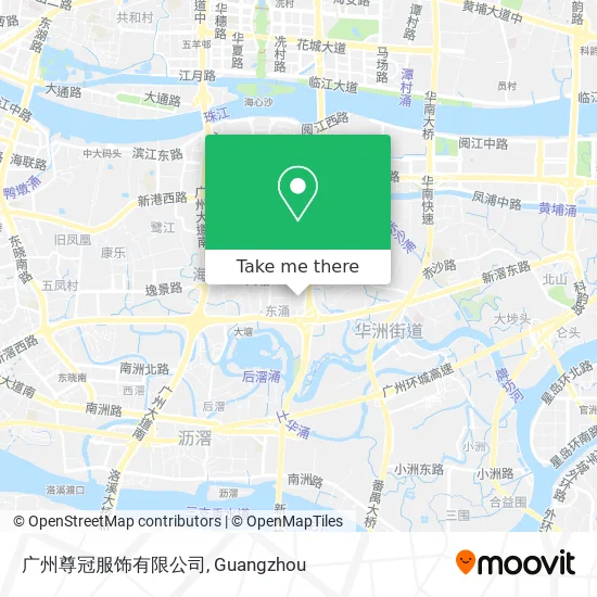 广州尊冠服饰有限公司 map
