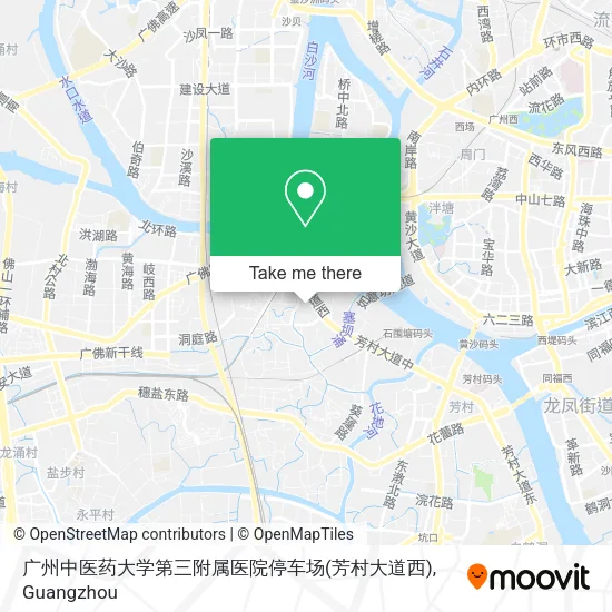 广州中医药大学第三附属医院停车场(芳村大道西) map