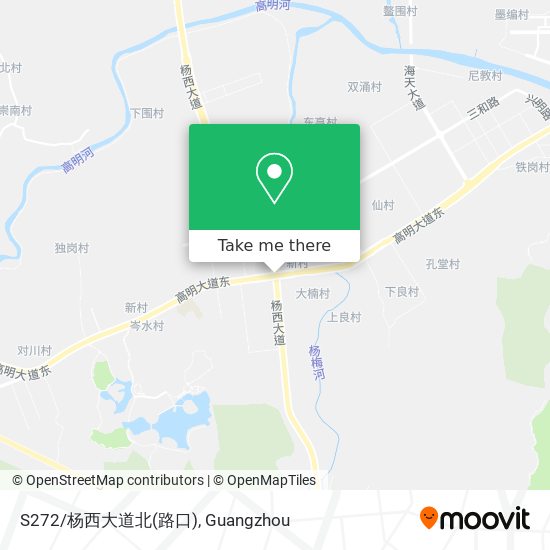 S272/杨西大道北(路口) map