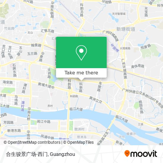合生骏景广场-西门 map