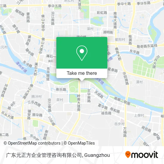 广东元正方企业管理咨询有限公司 map