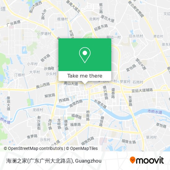 海澜之家(广东广州大北路店) map