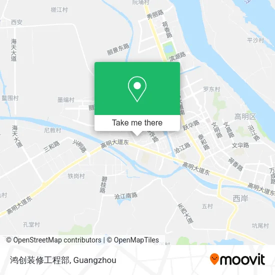 鸿创装修工程部 map