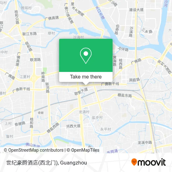 世纪豪爵酒店(西北门) map