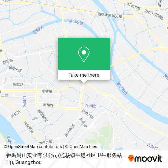 番禺禺山实业有限公司(榄核镇平稳社区卫生服务站西) map