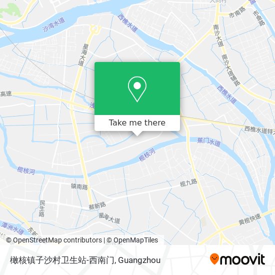 橄核镇子沙村卫生站-西南门 map