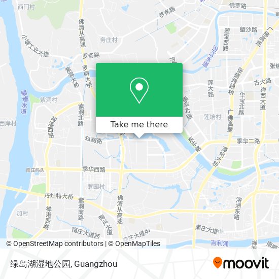 绿岛湖湿地公园 map
