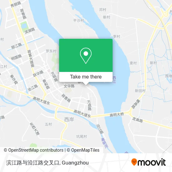 滨江路与沿江路交叉口 map