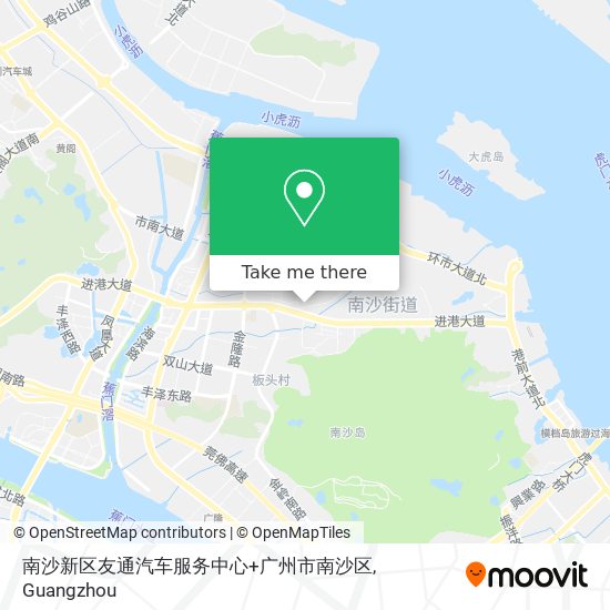 南沙新区友通汽车服务中心+广州市南沙区 map
