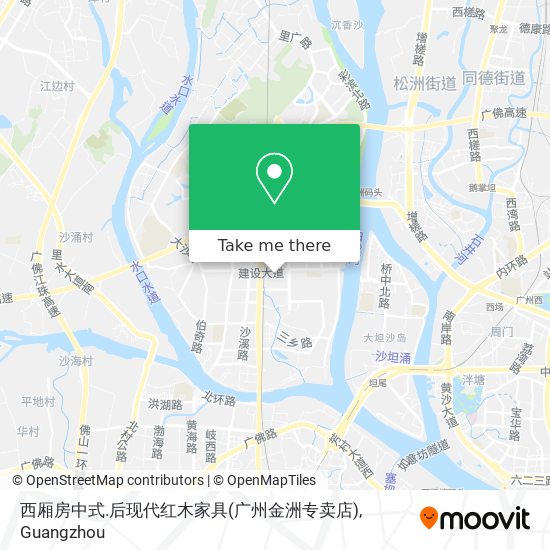 西厢房中式.后现代红木家具(广州金洲专卖店) map