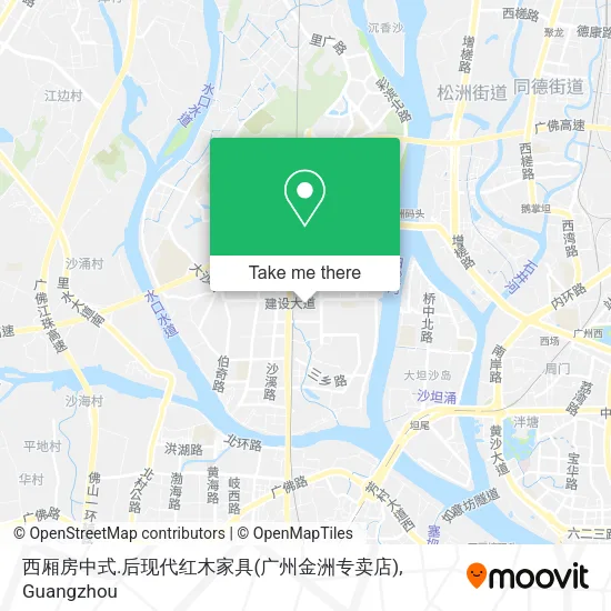 西厢房中式.后现代红木家具(广州金洲专卖店) map