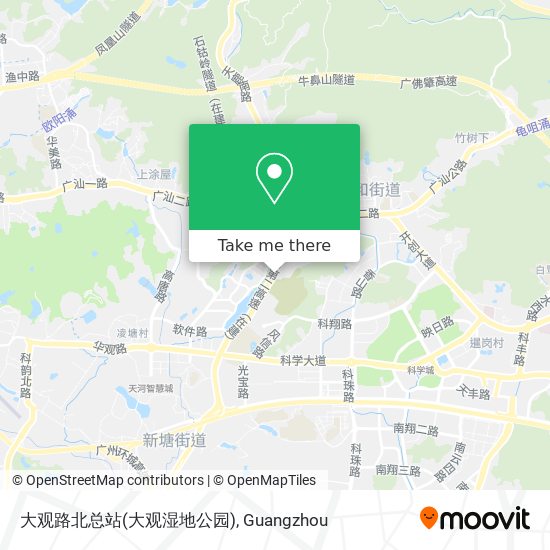 大观路北总站(大观湿地公园) map