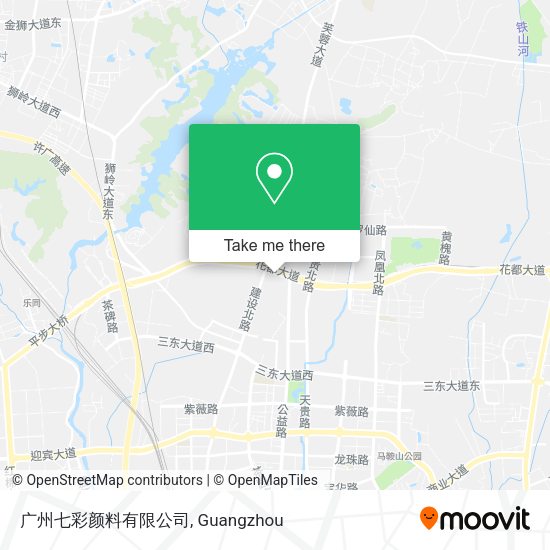 广州七彩颜料有限公司 map