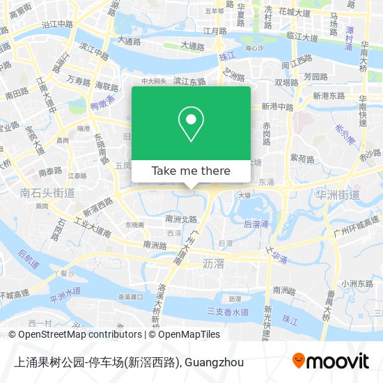 上涌果树公园-停车场(新滘西路) map
