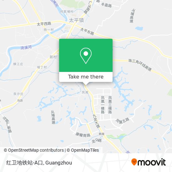 红卫地铁站-A口 map