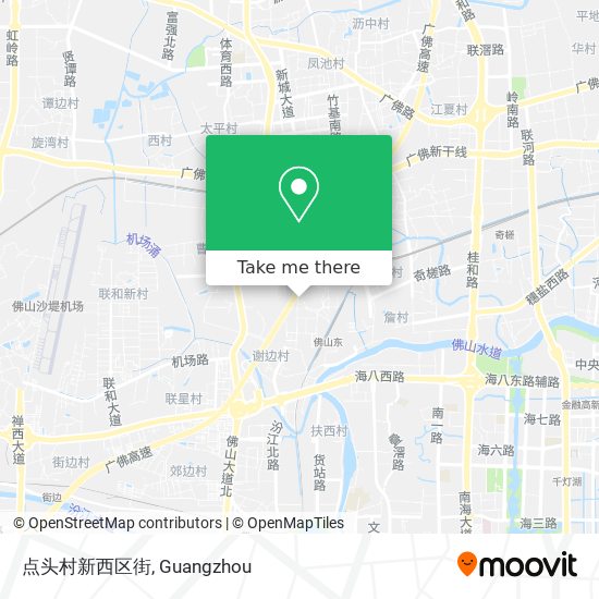 点头村新西区街 map