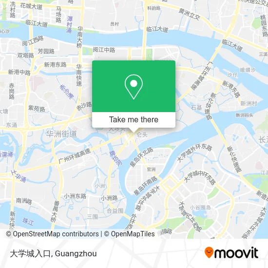 大学城入口 map