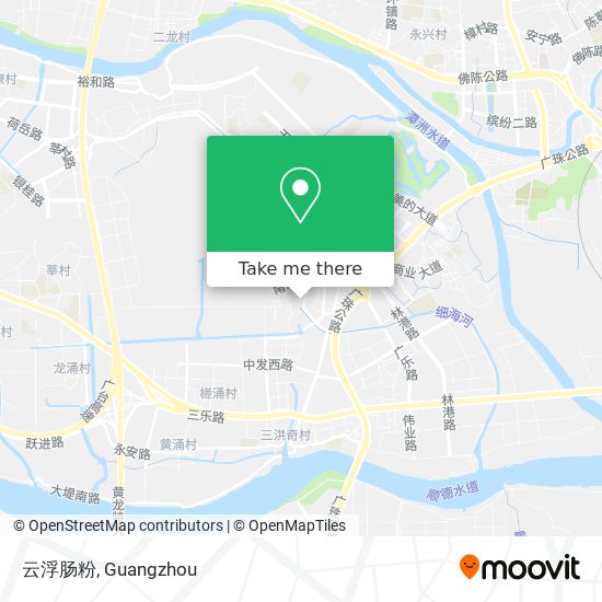 云浮肠粉 map
