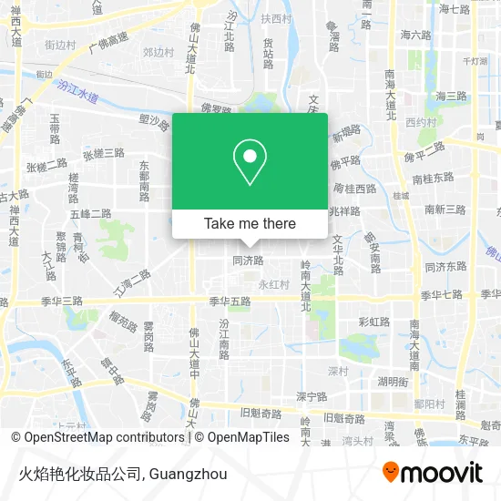 火焰艳化妆品公司 map