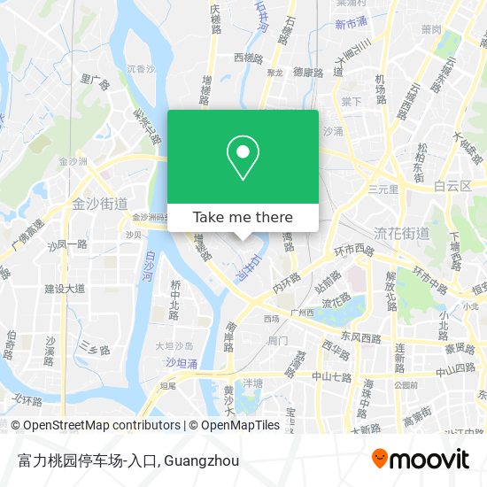 富力桃园停车场-入口 map