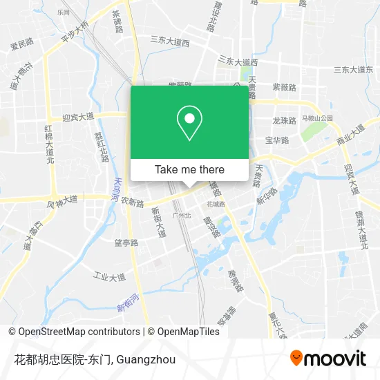 花都胡忠医院-东门 map