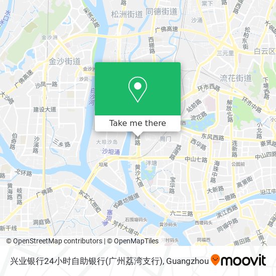 兴业银行24小时自助银行(广州荔湾支行) map
