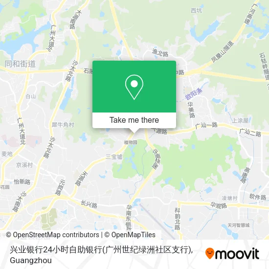 兴业银行24小时自助银行(广州世纪绿洲社区支行) map