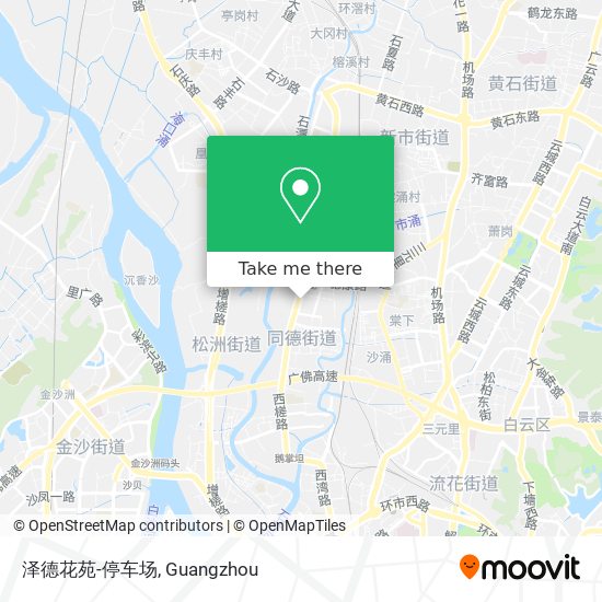 泽德花苑-停车场 map