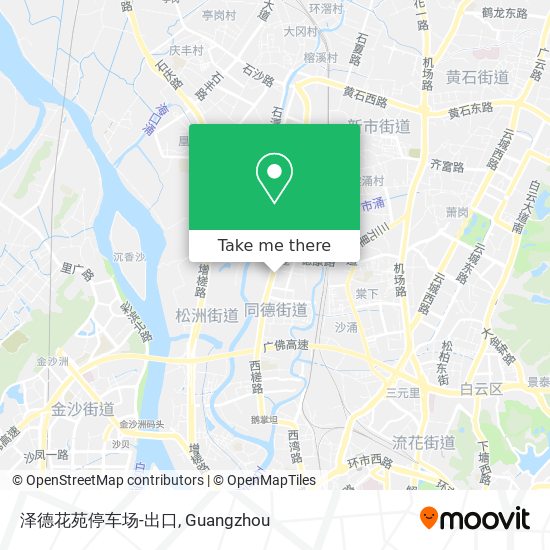 泽德花苑停车场-出口 map