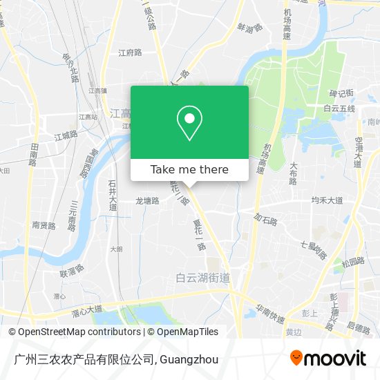 广州三农农产品有限位公司 map