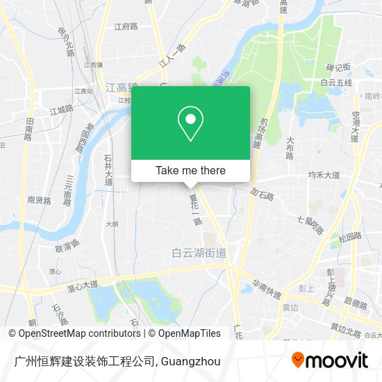 广州恒辉建设装饰工程公司 map