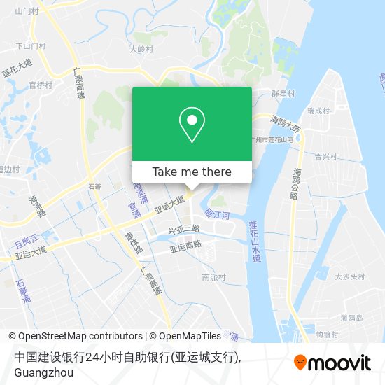 中国建设银行24小时自助银行(亚运城支行) map