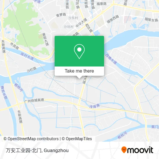 万安工业园-北门 map