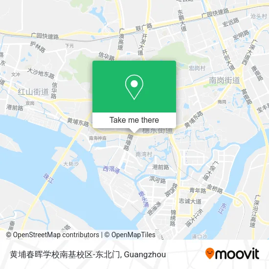 黄埔春晖学校南基校区-东北门 map