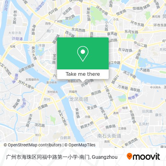 广州市海珠区同福中路第一小学-南门 map