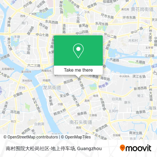 南村围院大松岗社区-地上停车场 map