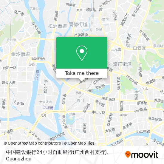 中国建设银行24小时自助银行(广州西村支行) map