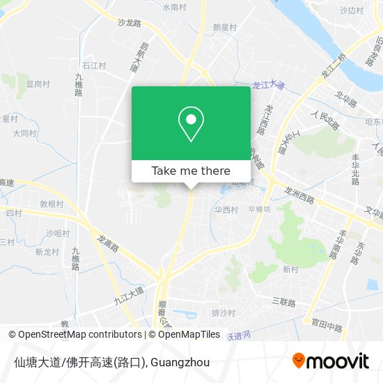仙塘大道/佛开高速(路口) map