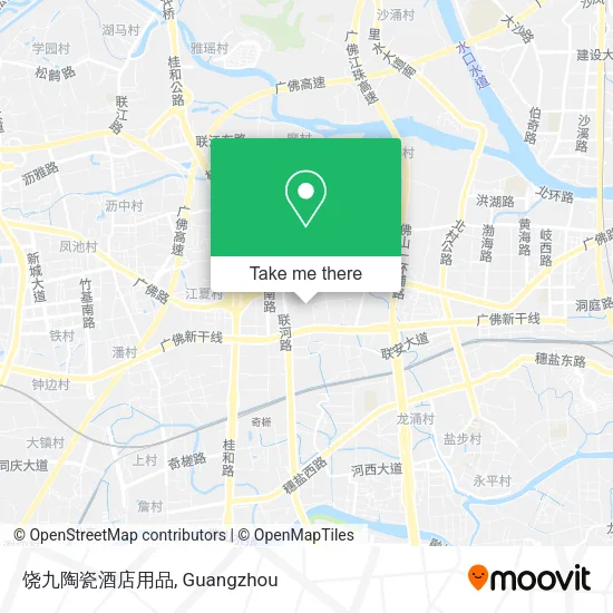 饶九陶瓷酒店用品 map
