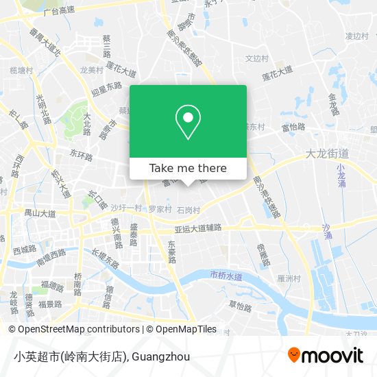 小英超市(岭南大街店) map