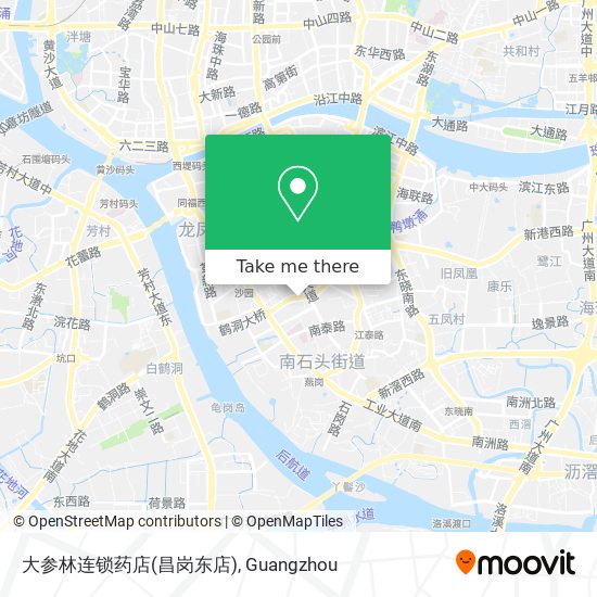 大参林连锁药店(昌岗东店) map