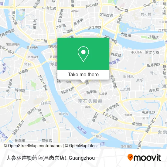 大参林连锁药店(昌岗东店) map
