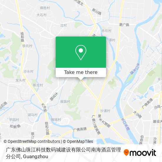 广东佛山珠江科技数码城建设有限公司南海酒店管理分公司 map
