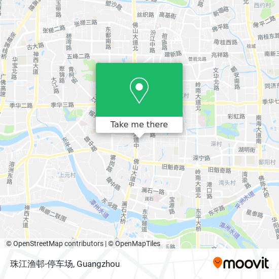 珠江渔邨-停车场 map