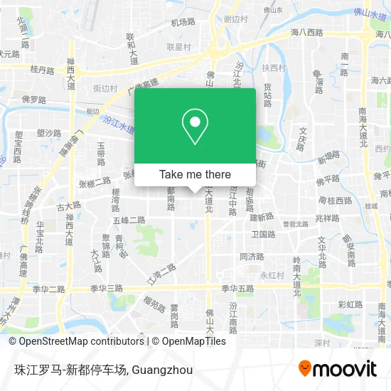 珠江罗马-新都停车场 map