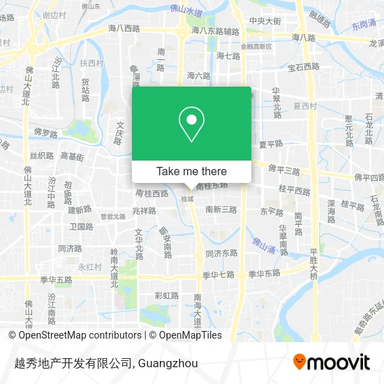 越秀地产开发有限公司 map