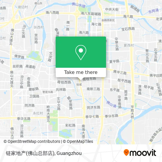 链家地产(佛山总部店) map