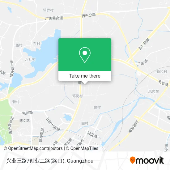 兴业三路/创业二路(路口) map