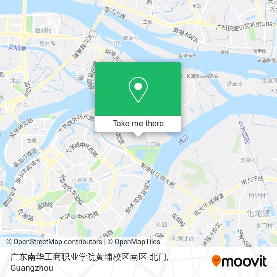广东南华工商职业学院黄埔校区南区-北门 map